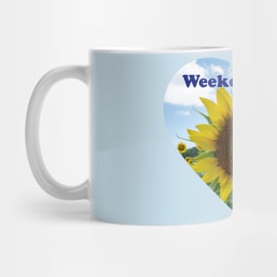 Weekend Vibes Sunflower Mug
